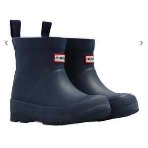 Hunter Kids Navy Rain Boots
